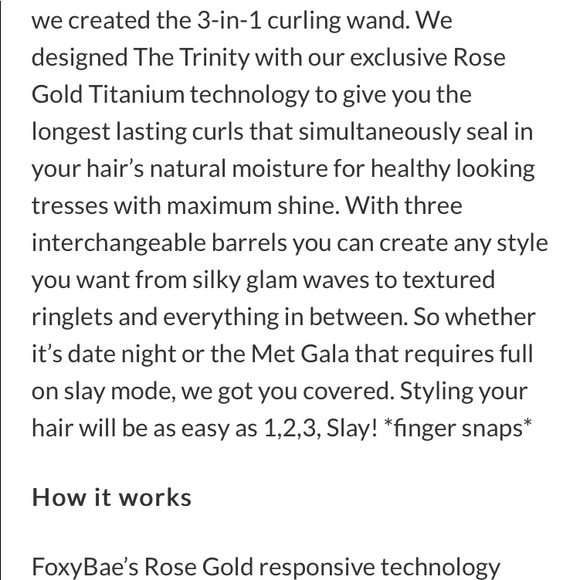 ?‍?FOXYBAE?‍? 3-in-1 Curling Iron